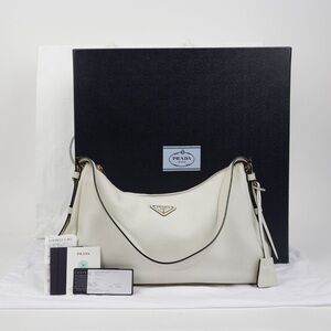 Prada Aimee Shoulder Bag (large, white)